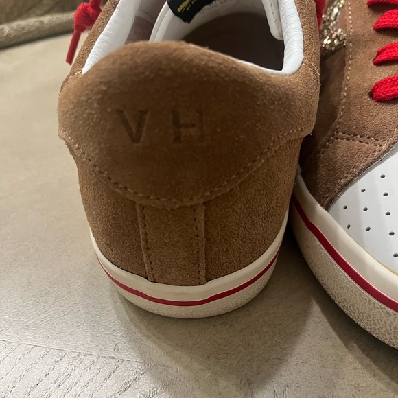 Havana Brown and White Athletic Shoes with Red Laces. Vintage Havana brand - Picture 8 of 10